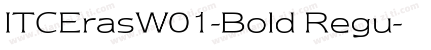 ITCErasW01-Bold Regu字体转换
